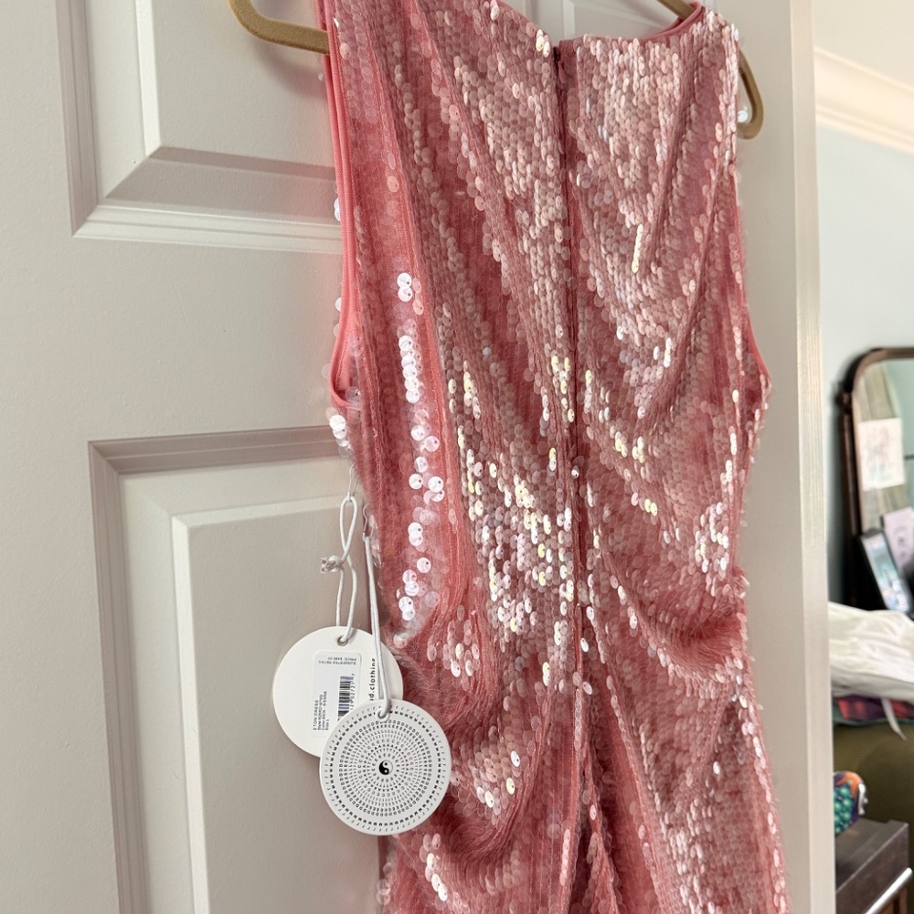 STAUD Sequin Eton dress mini Large - Picture 4 of 7